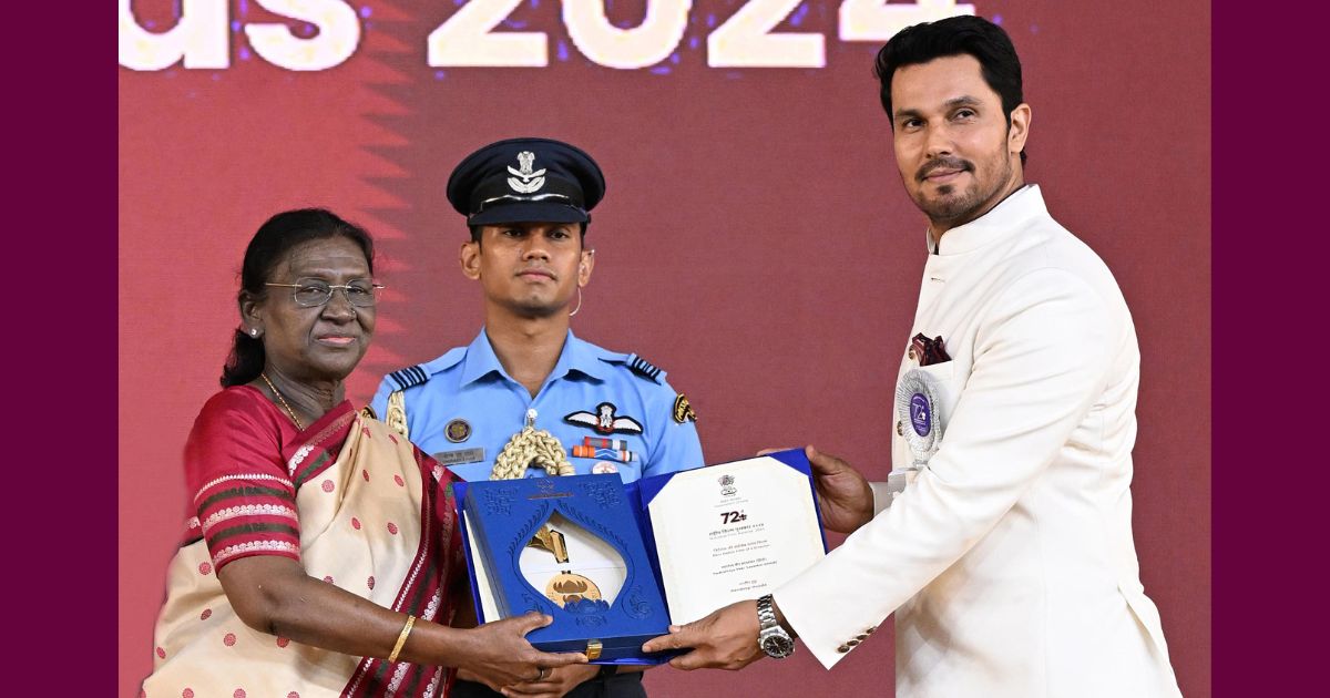Randeep Hooda receives Best Debut Director National Film Award for 'Swatantrya Veer Savarkar'